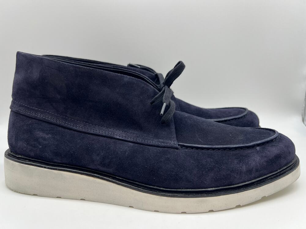 Vince Wayde Suede Chukka Boot Coastal Navy Men's Size 10.5M